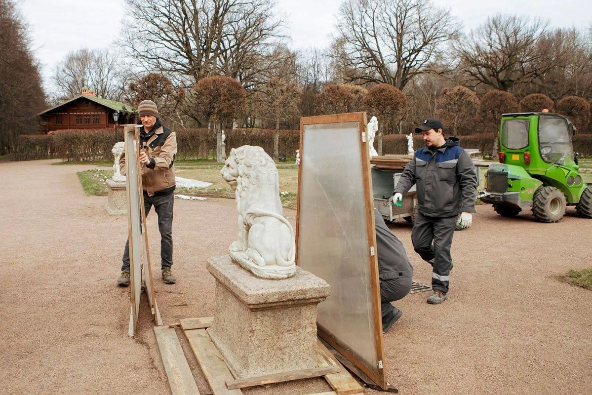 В усадьбе Кусково началась подготовка к зиме В усадьбе Кусково началась подготовка к зиме