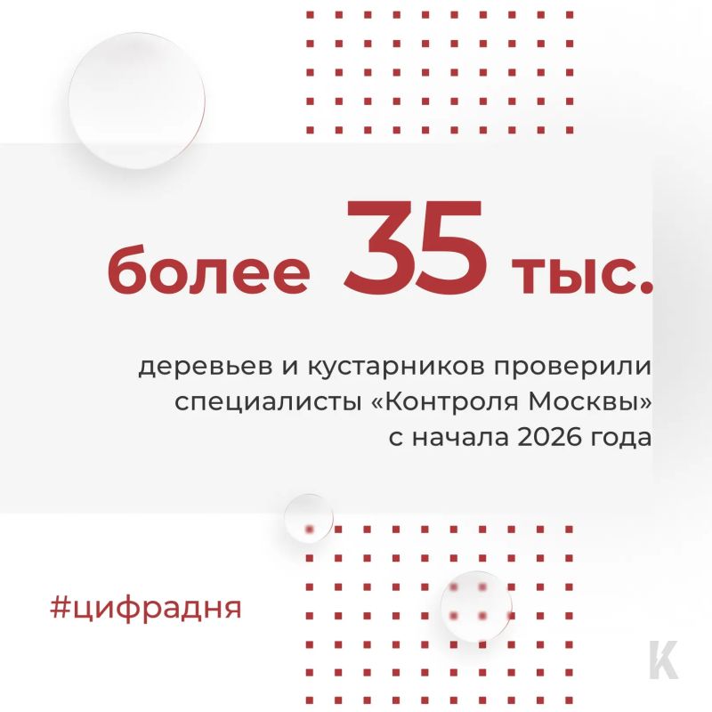 «Контроль Москвы» проверил состояние более 35 тысяч деревьев и кустарников