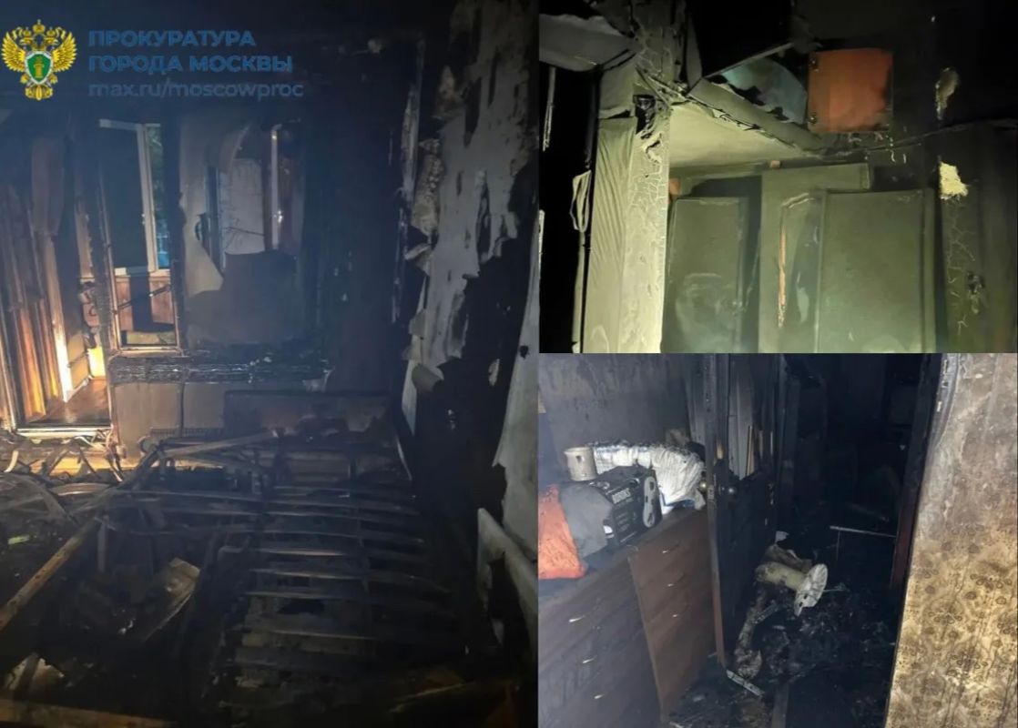 Прокуратура контролирует установление причин пожара, в результате которого погиб человек