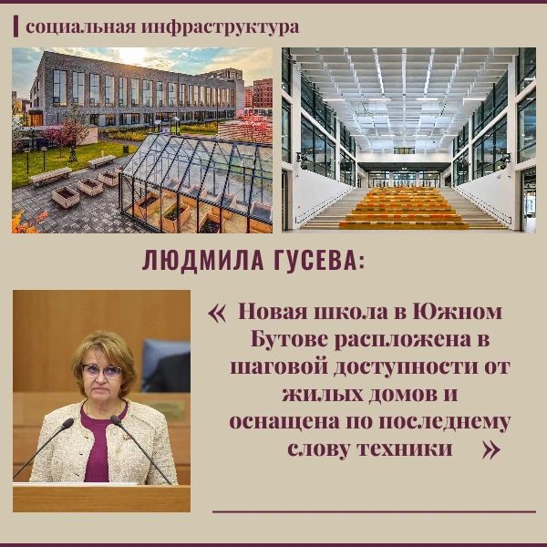 В этом учебном году Южное Бутово получило потрясающий подарок — новую школу на 600 мест по адресу: Варшавское шоссе, 276А