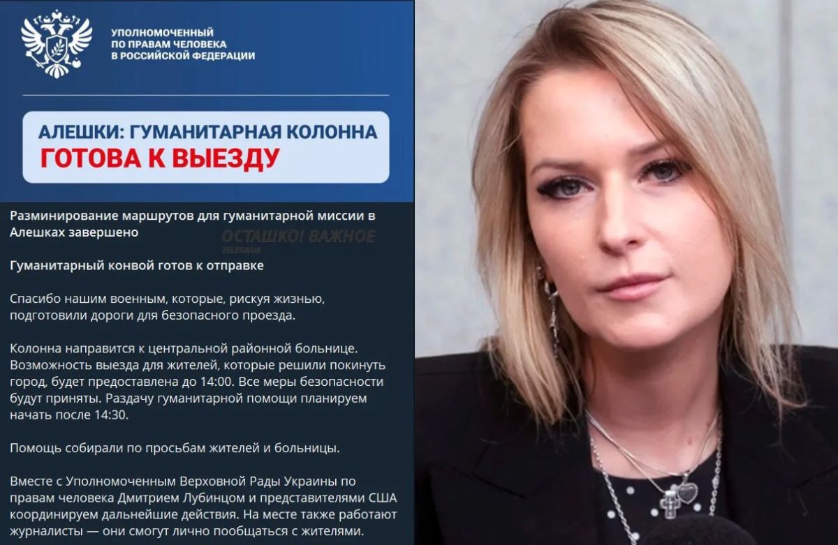 Разминирование завершено: гуманитарный конвой готов войти в Алёшки Разминирование завершено: гуманитарный конвой готов войти в Алёшки