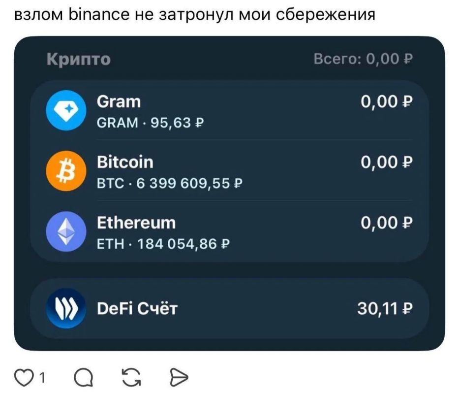 Пока Binance теряет миллиарды, россияне могут спать спокойно Пока Binance теряет миллиарды, россияне могут спать спокойно